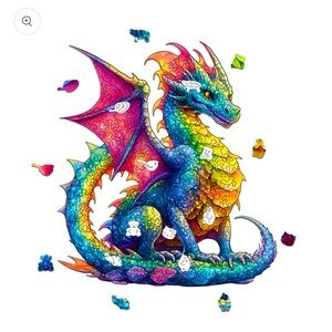 Colorful Dragon Wooden Puzzle